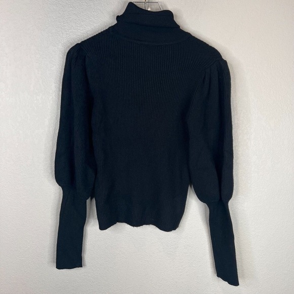 Farm Women Turtleneck Ribbed Pullover Sweater Small‎ Long Sleeve Black Capsule - Picture 9 of 12